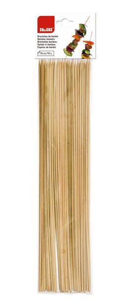 100 Brochetas De Bambu 20 Cms
