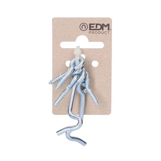 2 Aldabillas Doble Hembrilla 50 Mm Zinc