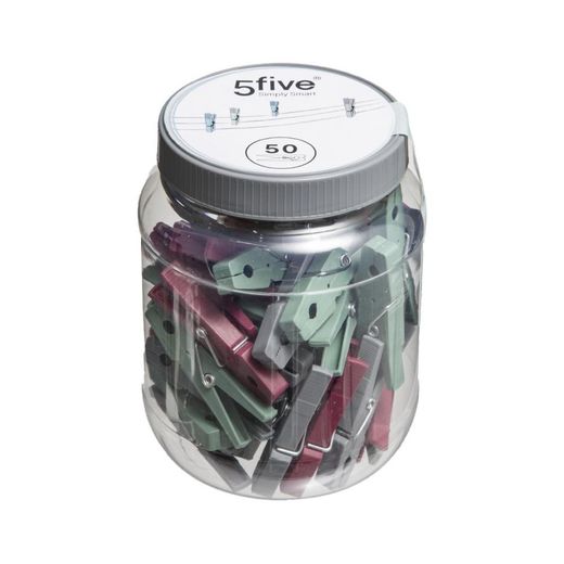 Pinzas De Plástico Para La Ropa, 50 Uds