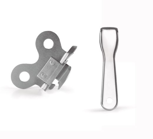 Abrelatas Mariposa+Descapsulador Niquel