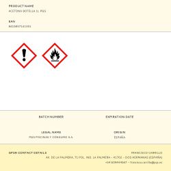 Acetona Botella 1L Pqs