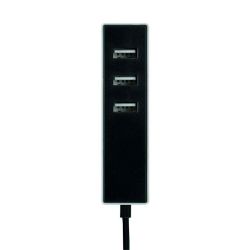 Adaptador 3 Conectores Usb A Con Fijación 1,5 M Negro