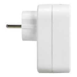 Adaptador Combi 30 W Usb A + C + 1 Toma Schuko, 16 A 250 V~, Blanco