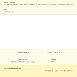 Adaptador De Botella Para Dispensador De Agua Electronico 76753 (X001A0Xmon) Colores Surtidos