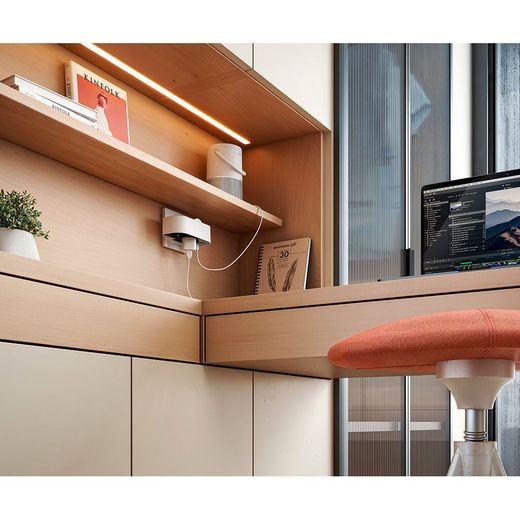 Adaptador Giratorio Schuko 2 Tomas + Usb A+C 30 W 16 A 250 V~