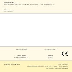 Adaptador Multiple Schuko Goma Ip44 2P+T 16 A 250 V~ 10 M De Cable 3G2,5 Mm² Negro