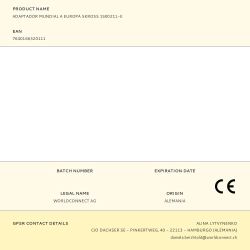 Adaptador Mundial A Europa Skross 1500211-E