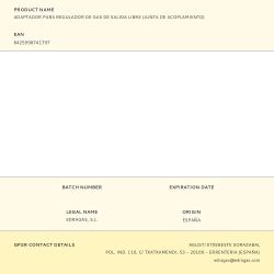 Adaptador Para Regulador De Gas De Salida Libre (Junta De Acoplamiento)