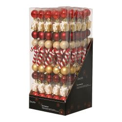 Adornos Decoración Árbol Navidad,  Modelos Variados, Tubo 10 Uds