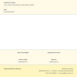 Adornos Decoración Árbol Navidad, Negro, Caja 33 Piezas