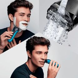 Afeitadora Electrica Recargable Serie 3 Proskin Azul 600 W