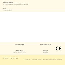 Afeitadora Electrica Recargable Serie 3