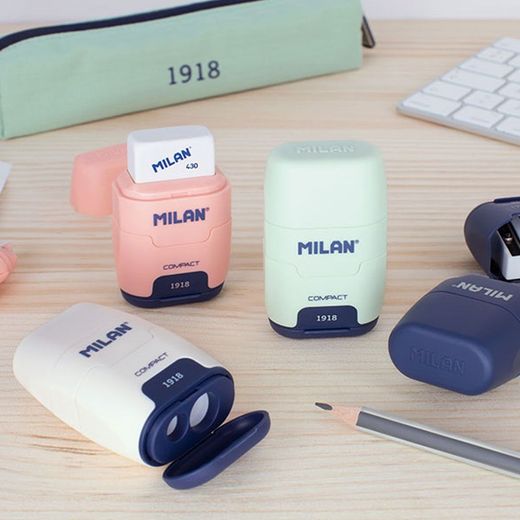 Afilaborra Compact Serie 1918 Azul + 2 Gomas De Recambio