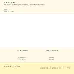 Afilaborra Compact Serie 1918 Rosa + 2 Gomas De Recambio