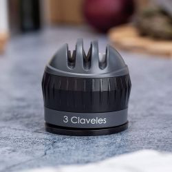 Afilador Cuchillos 3 Pasos Ventosa 3 Claveles