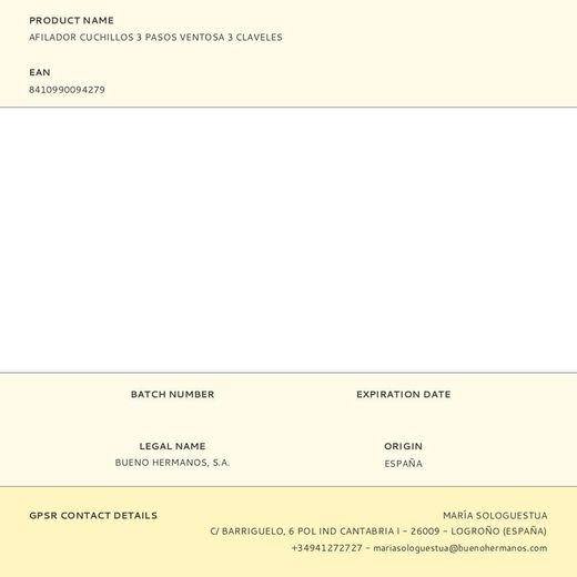 Afilador Cuchillos 3 Pasos Ventosa