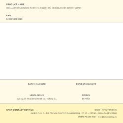 Aire Acondicionado Portátil Solo Frio 7000Btu/Hora 800W