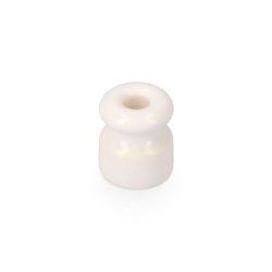 Aislador De Porcelana Para Cable Trenzado Blanco