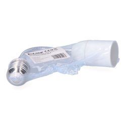 Alargador E27-E27 20 Cm, 2 A 230 V, Blanco (Retractilado)