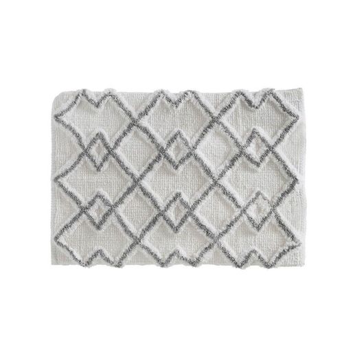 Alfombra De Baño Etnica Gris 50 X 75 Cm