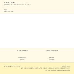 Alfombra De Baño Etnica Gris 50 X 75 Cm