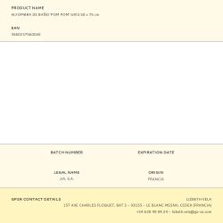 Alfombra De Baño 'Pom Pom' Gris 50 X 75 Cm