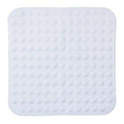 Alfombra De Ducha Cuadrada Blanca 55 X 55 Cm