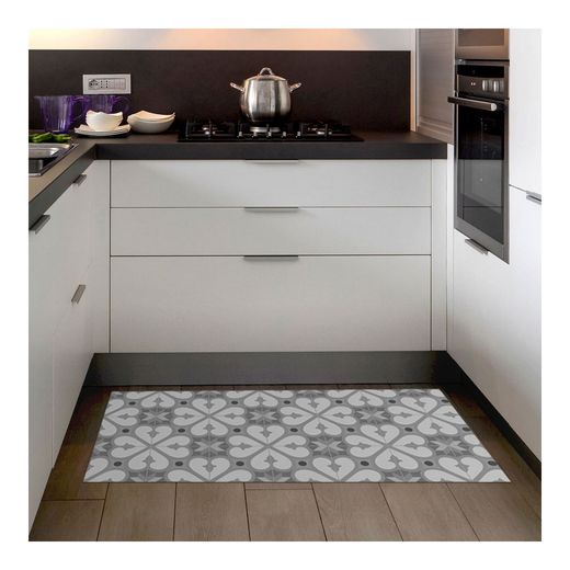 Alfombra Vinilica Bcn Grises 50 X 110 Cm