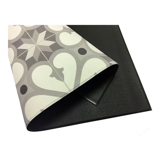 Alfombra Vinilica Croma Patch Gris-Ambar 50 X 140 Cm