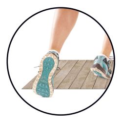 Alfombra Vinilica Croma Patch Gris-Ambar 50 X 140 Cm