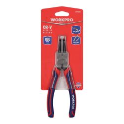 Alicates Curvos 90° Arandelas Pro, Retención Interior, 180 Mm