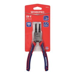 Alicates Curvos Arandelas Pro, Retención Exterior, 180 Mm