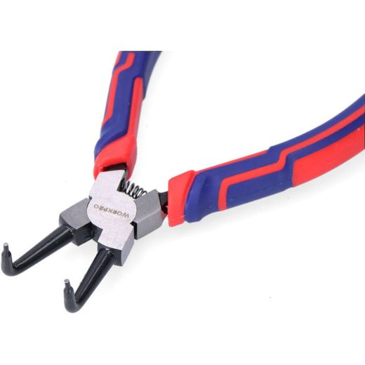 Alicates Curvos Arandelas Pro, Retención Exterior, 180 Mm