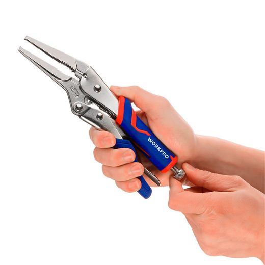 Alicates De Presión Boca Larga Pro Cr-V, 230 Mm