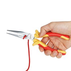 Alicates De Punta Larga  Aislado Vde 160 Mm