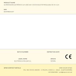 Alimentador Electrónico 12V 1500 Mah 7,2W De Selector Regulable De 3V A 12V