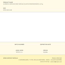 Alimento Completo Para Tortuga Acuatica Mantenimiento 1,27 Kg