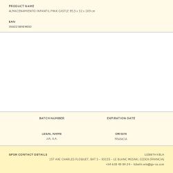 Almacenamiento Infantil Pink Castle 95,5 X 32 X 109 Cm