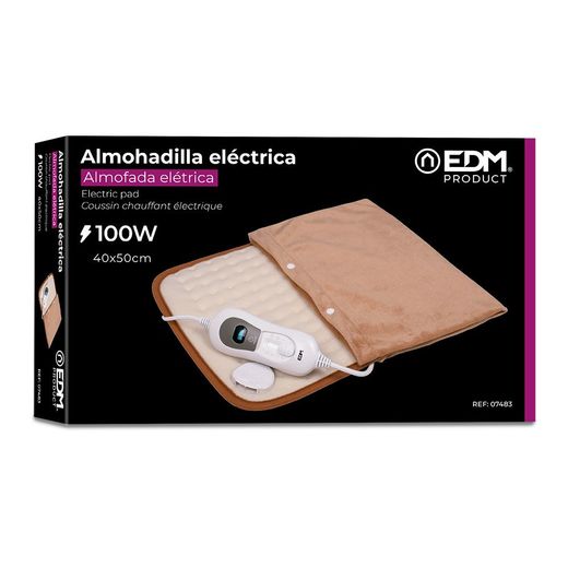 Almohadilla Eléctrica Reversible Con Funda 100 W 40 X 50 Cm