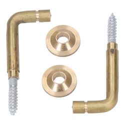 Alzapaños Torneados Latón 25 Mm. Recogedor De Cortina, 2 Uds