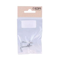 Alzapaños Torneados Latón Niquelado 25 Mm. Recogedor De Cortina, 2 Uds