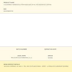 Alzapaños Torneados Latón Niquelado 30 Mm. Recogedor De Cortina, 2 Uds