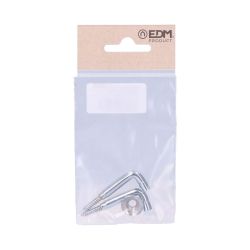 Alzapaños Torneados Latón Niquelado 30 Mm. Recogedor De Cortina, 2 Uds