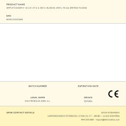 Amplificador E-14 A E-27 4 A 230 V, Blanco, Ø39 X 70 Mm (Retractilado)