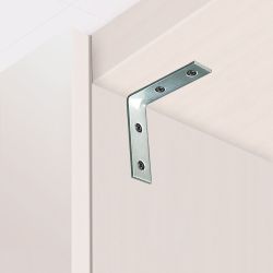 Ángulo Refuerzo An02, Acero Zincado, 30 X 30 X 15 Mm. 4 Unidades