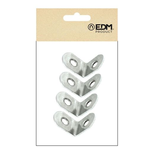 Ángulo Refuerzo An24, Acero Inoxidable, 20 X 20 X 16 Mm. 4 Unidades