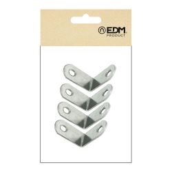 Ángulo Refuerzo An24, Acero Inoxidable, 30 X 30 X 16 Mm. 4 Unidades