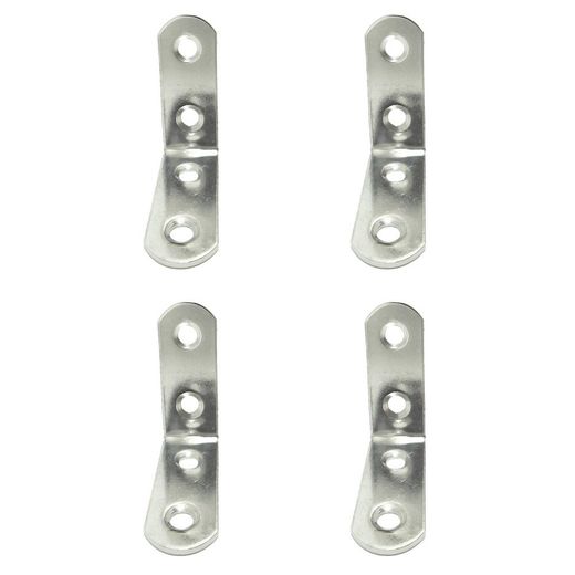 Ángulo Refuerzo An24, Acero Inoxidable, 40 X 40 X 16 Mm. 4 Unidades