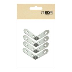 Ángulo Refuerzo An24, Acero Inoxidable, 40 X 40 X 16 Mm. 4 Unidades