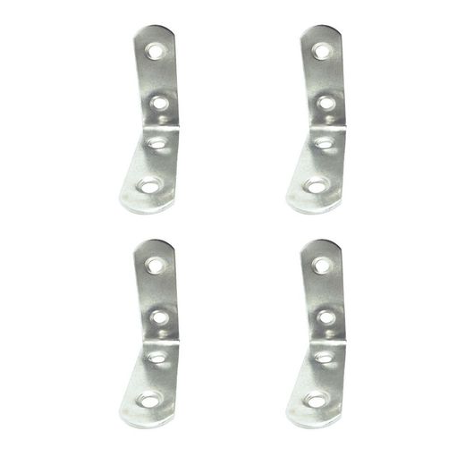 Ángulo Refuerzo An24, Acero Inoxidable, 50 X 50 X 16 Mm. 4 Unidades